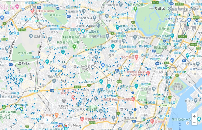 地図で見る社長 芸能人の住む街 東京23区編 社長の家 日本の豪邸写真集